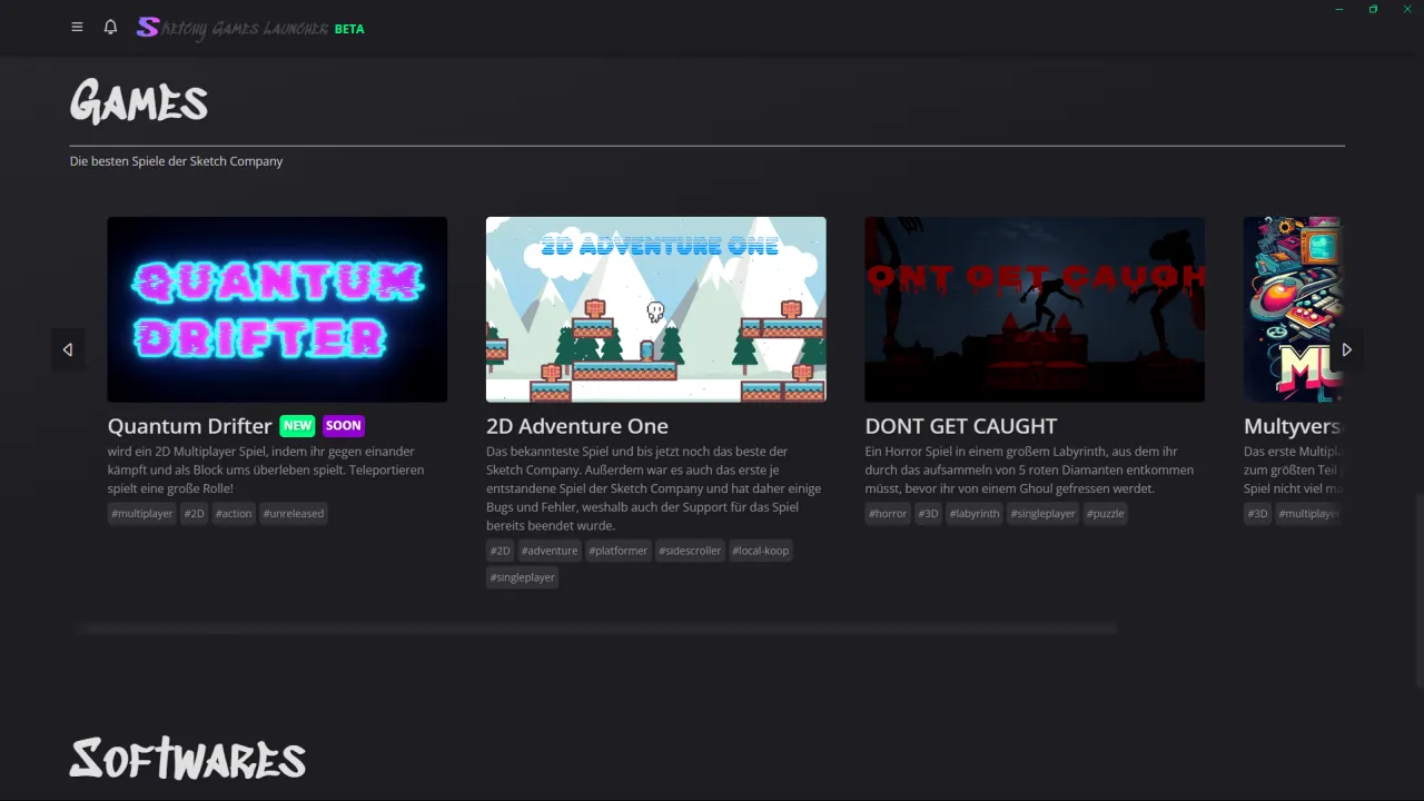 Sketchy Games Launcher - Store Screen 2